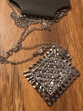 Spring Street Silver-Tone Sparkling Pendant Necklace